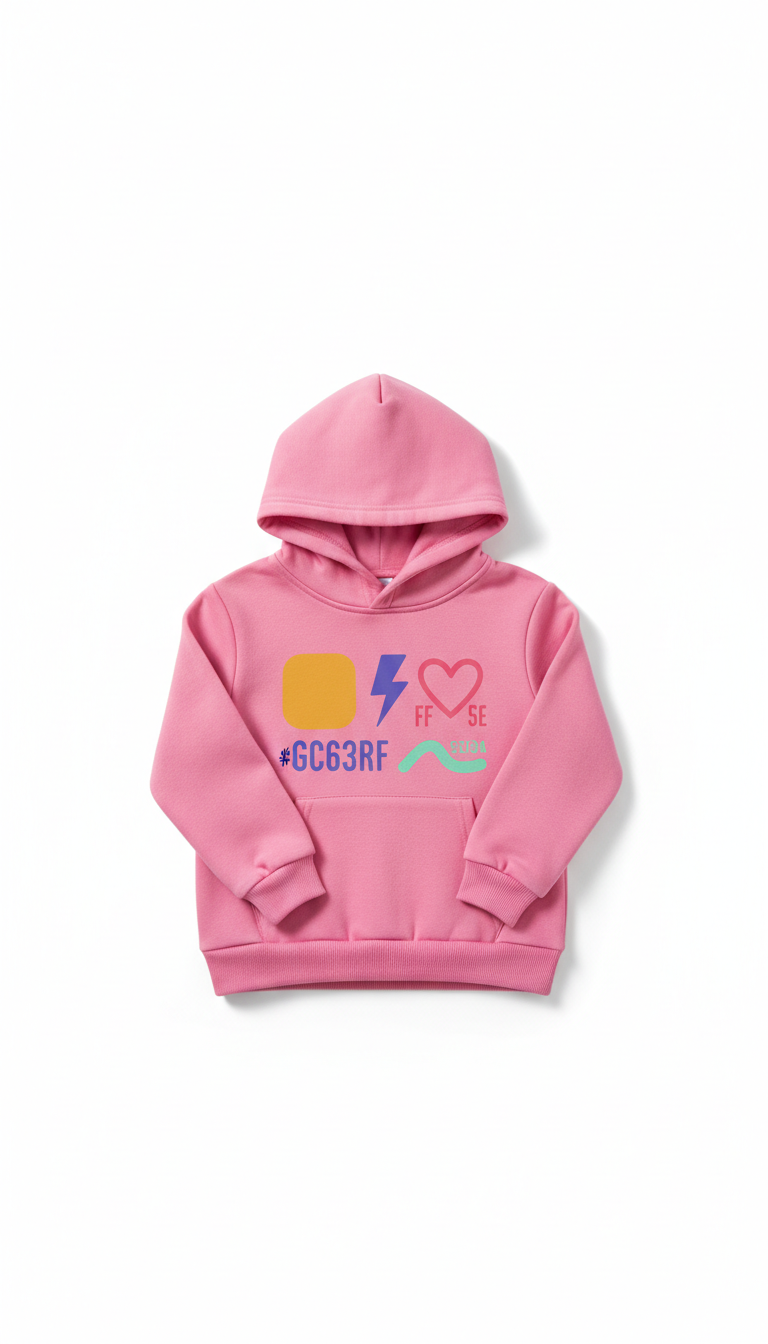 Bubblegum Pink Graphic Hoodie