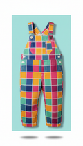 Minty Fresh Checkered Overalls